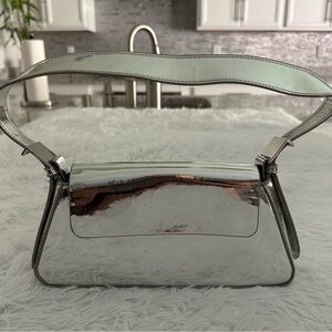 Zara silver reflective shoulder bag‎